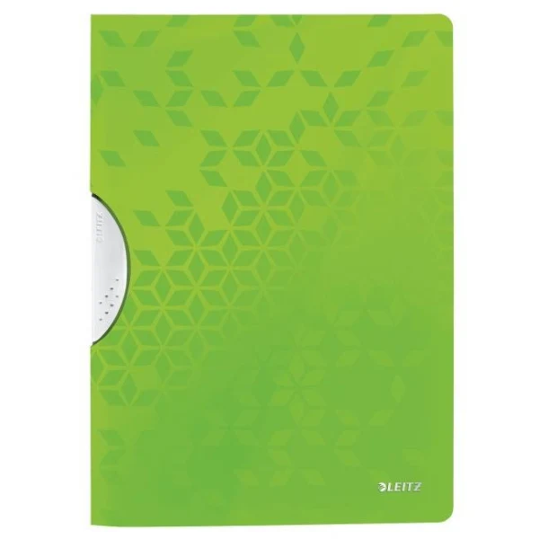 Obal s klipom plastovým Leitz WOW zelený 