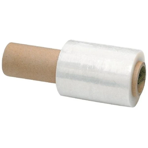 Stretch fólia 20 mic. 100mm 150m s rúčkou 6cm priehľadná 