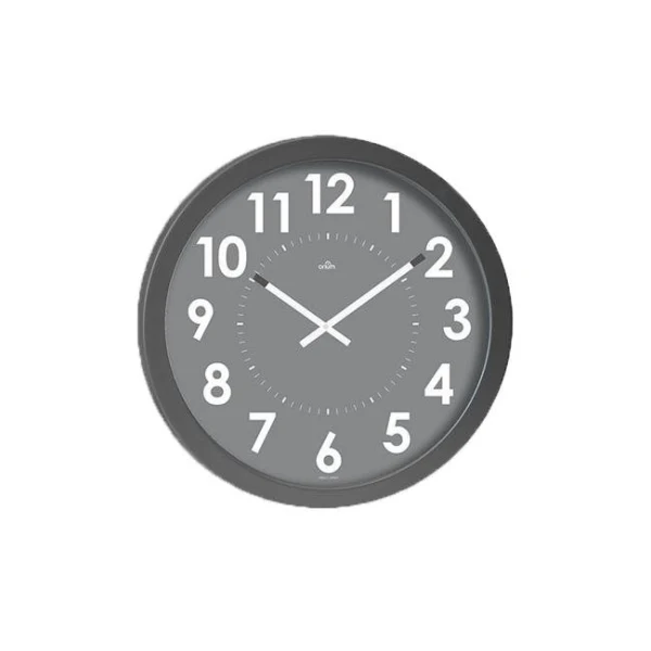 Nástenné hodiny s tichým chodom Giant 55cm strieborné 