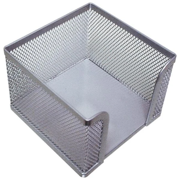 Drôtený stojan na blok `kocka` 95x80x95mm strieborný 