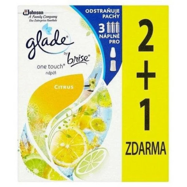 Glade Touch&Fresh NÁHRADNÁ NÁPLŇ (2+1ks) 3x10 ml Lemon 