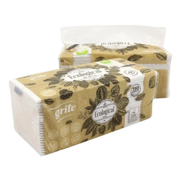 Papierové utierky skladané ZZ 2-vrstvové ECOLOGICAL 150ks 