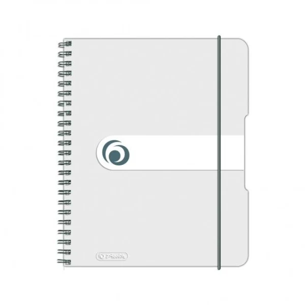 Blok poznámkový štvorčekový Herlitz Easy Orga A5 80 listov transparentný biely 