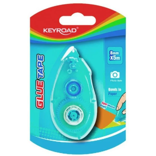 Lepiaci roller KEYROAD Super lepiaca sila, obojstranný, blister 