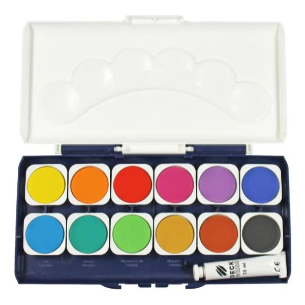 Vodové farby DONAU 12 farieb + beloba 