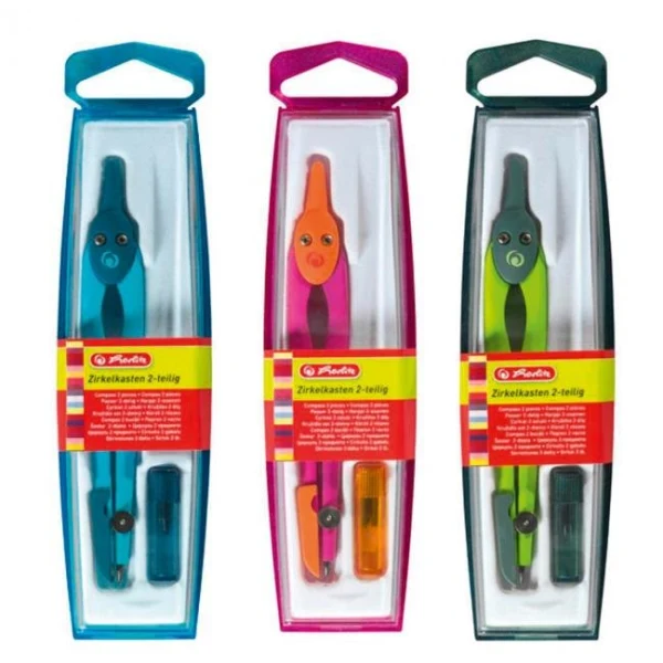 Kružidlo Herlitz + náhradné tuhy, mix farieb 