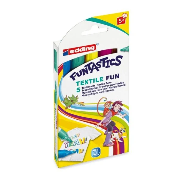 Popisovač na textil edding 17 FUNTASTICS textile fun 5f 